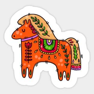 Christmas Horse Sticker